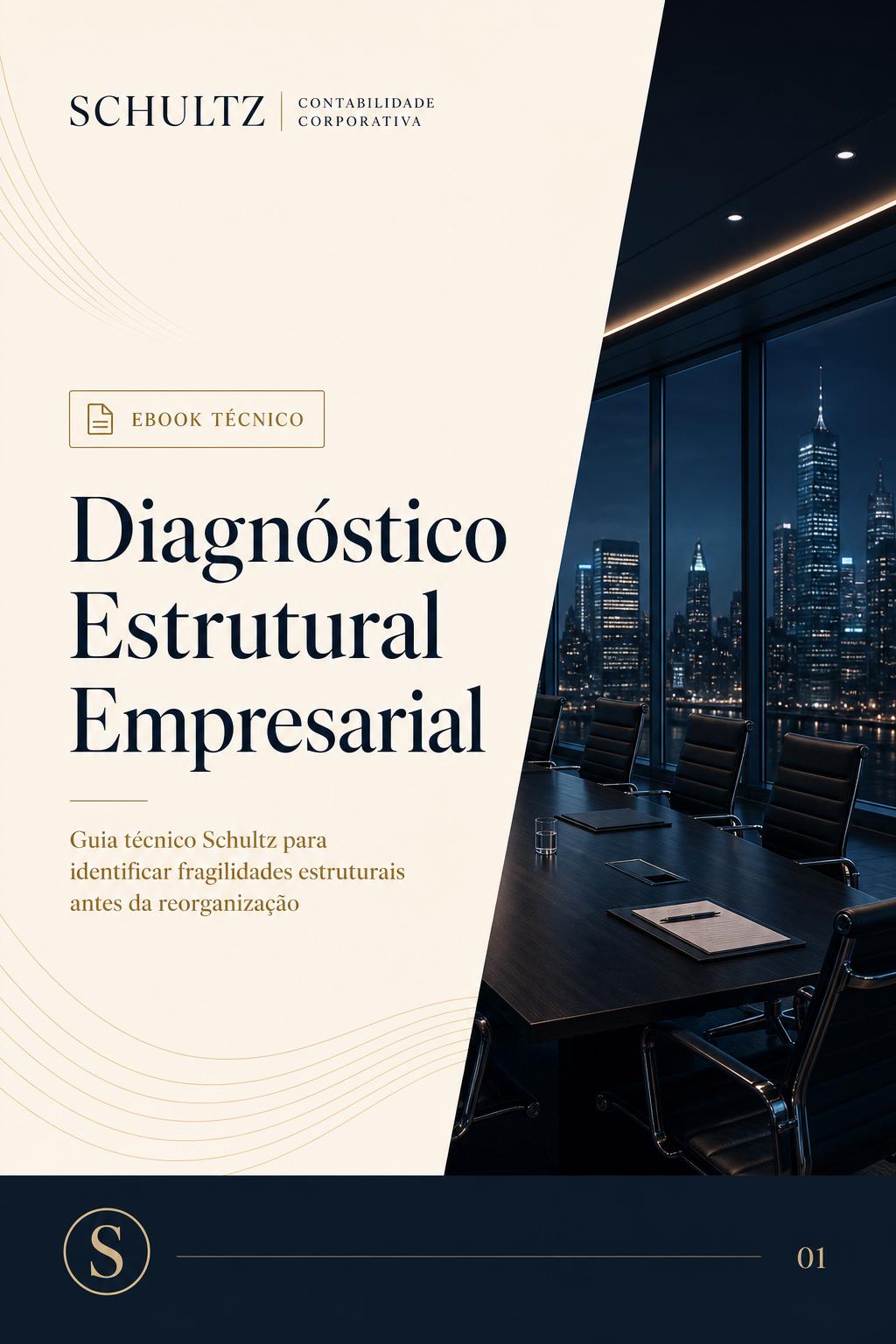 Capa do e-book Diagnóstico Estrutural Empresarial — Guia técnico Schultz