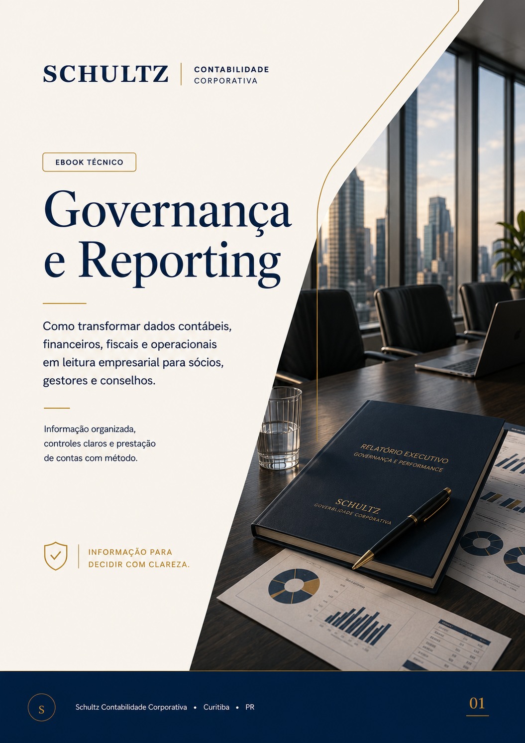 Capa do e-book Governança e Reporting — Guia técnico Schultz